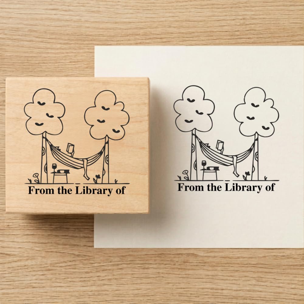 Personalised Kids Stamp with Your Name for School Book (3.5 cm Dia), customised for Stamping Books for Readers, Great Gift for booklovers, Kids, Scrap Book Journels