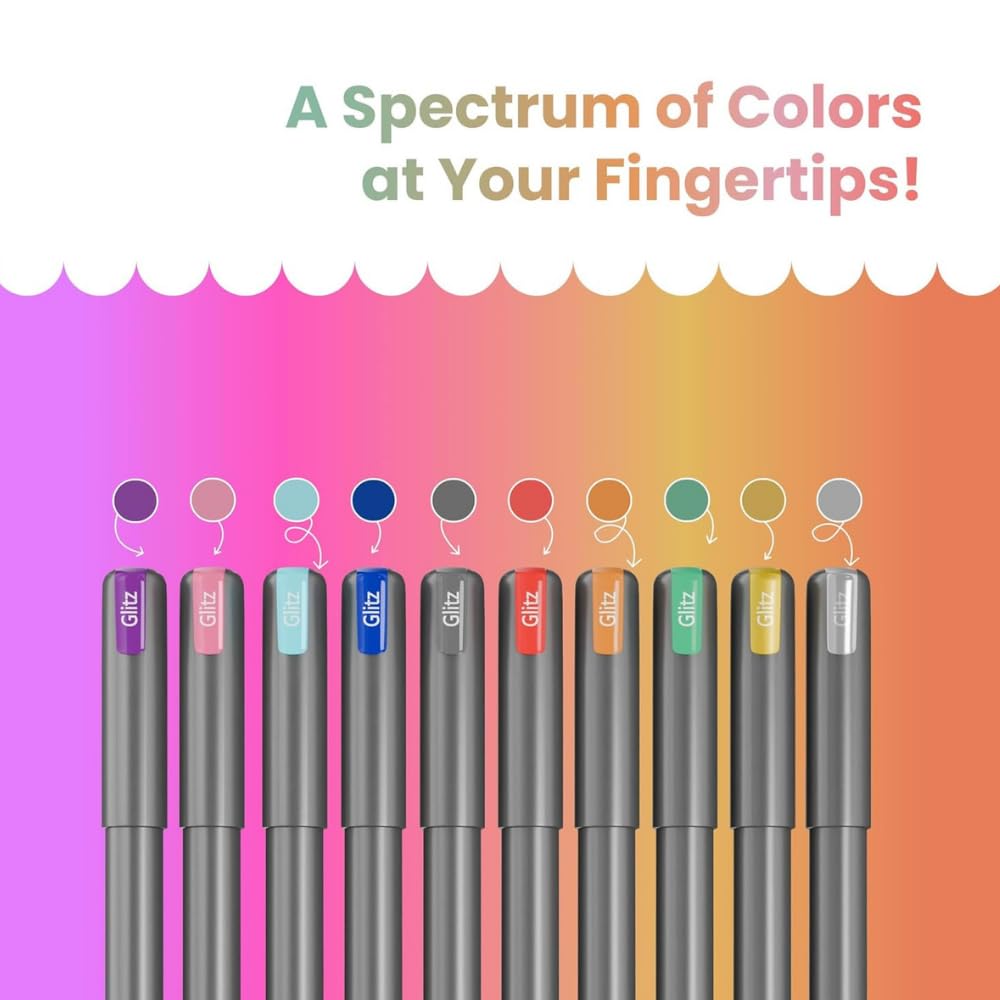 Customised Pen Set of 10 – Personalised UV Printed Pen Multicolor, Ball Point