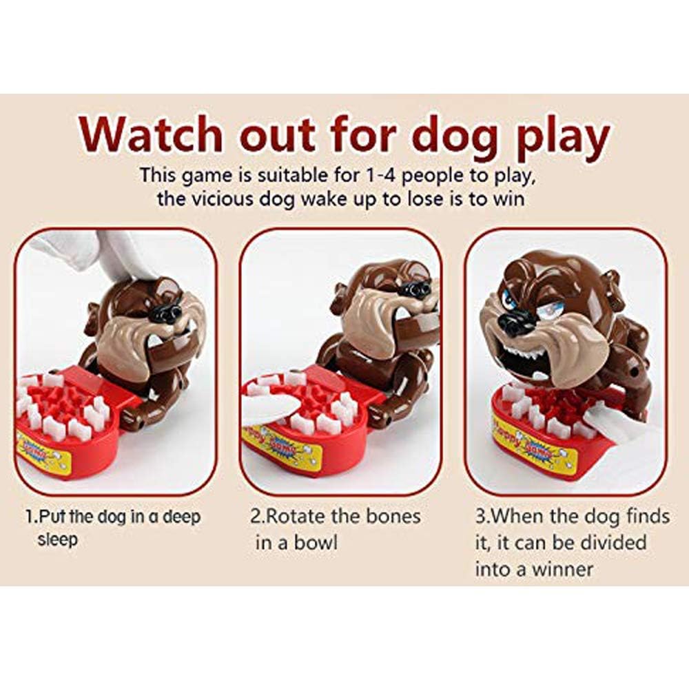 Kunya ® Bad Dog Toys - Beware of Dogs Stealing Bones Cards Family Game - Scary Shocker Prank for Parent Child Joke - Tricky Toys Funny Gifts