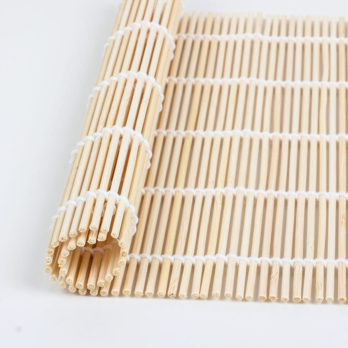 All Natural Bamboo Sushi Rolling Mat (100% Authentic Sushi Rolling Mat - 9.5 Inch x 9 Inch | Make Sushi at Home) (Joint Chopstick)