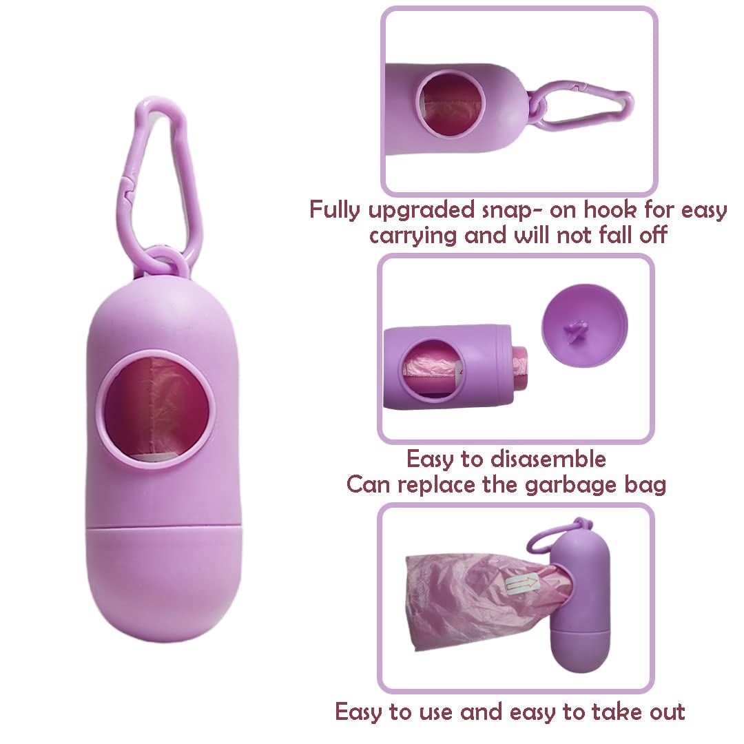 Kunya® Tie & Toss Diaper Disposal Bag Dispenser with Garbage Rolls Portable Disposable Baby Diaper Nappy Garbage Bag with Removable Capsule Box Multi Color Garbage Roll)
