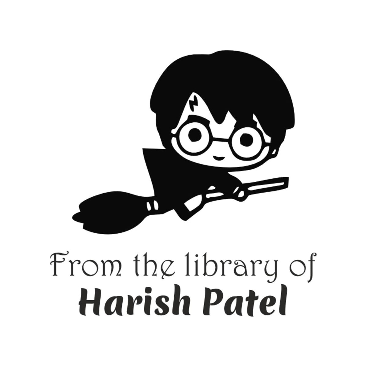 Personalised Flying HP Self Inking Book Stamp