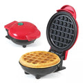 Kunya® Mini Waffle Maker 4 Inch- 350 Watts: Stainless Steel Non-Stick Electric Iron Machine for Individual Belgian Waffles, Pan Cakes, Paninis Other Snacks
