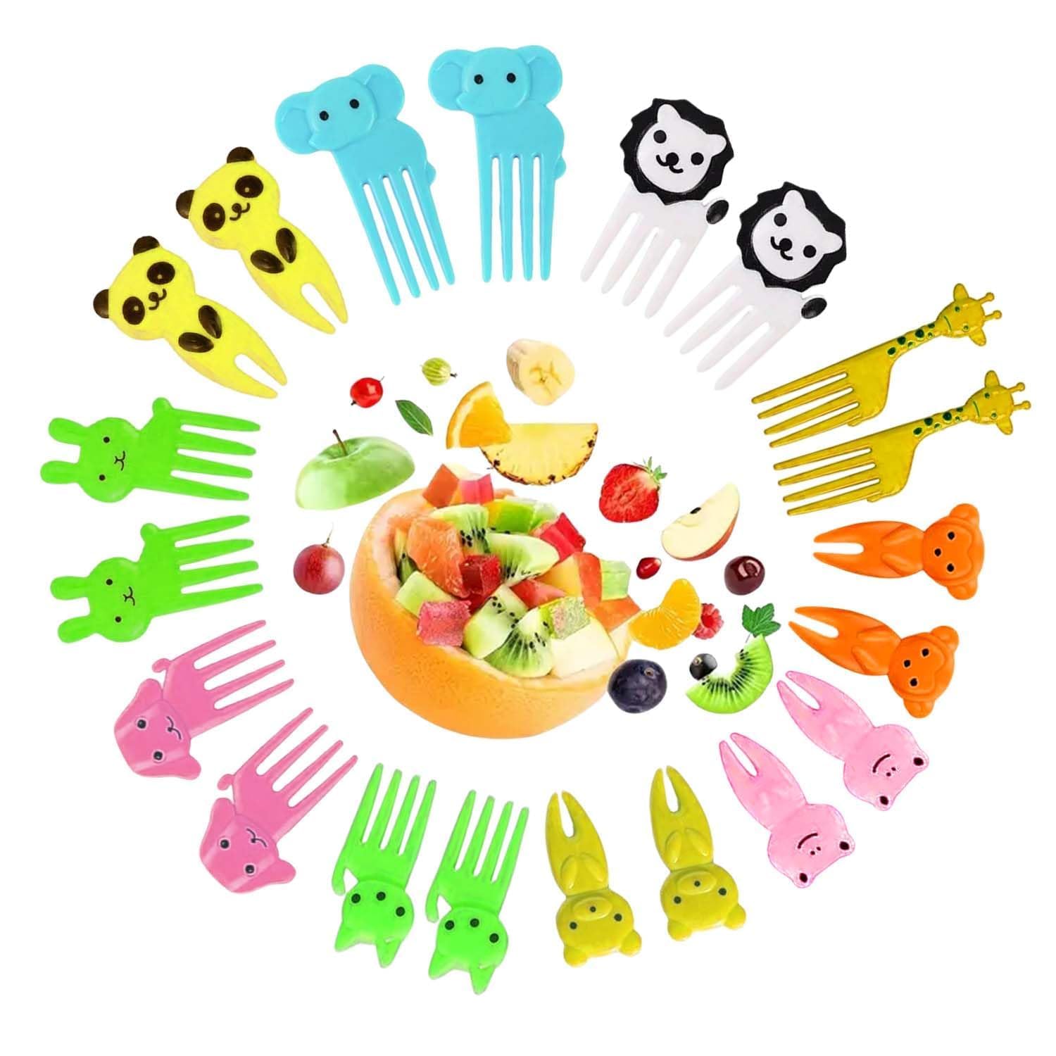 kunya® Ketchup Bottles Refillable Salad Dressing Tomato Sauce Mayo Syrup Squeeze Containers Bottle Lunch box Plastic Portable Squeezable Condiments Jars (Multicolor) (MINI SAUCE BOTTLE FORK COMBO)