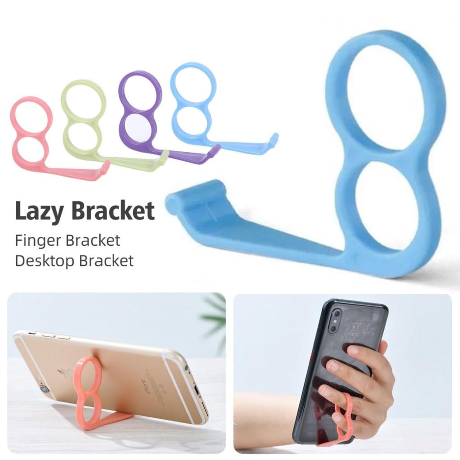 Tabletop Finger Grip & Mobile Holder Mobile Phone Holder for Hand & Mobile Back Holder Grip Great for Selfie & Works as iPhone Stand & Android Phone Phone Ring Holder (3Pcs)