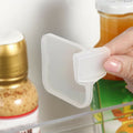 Polypropylene Fridge Storage Divider For Sachet Seasoning Sauce Packet Space Saving Adjustable Divider For Kitchen Desk Bathroom (6), Clear