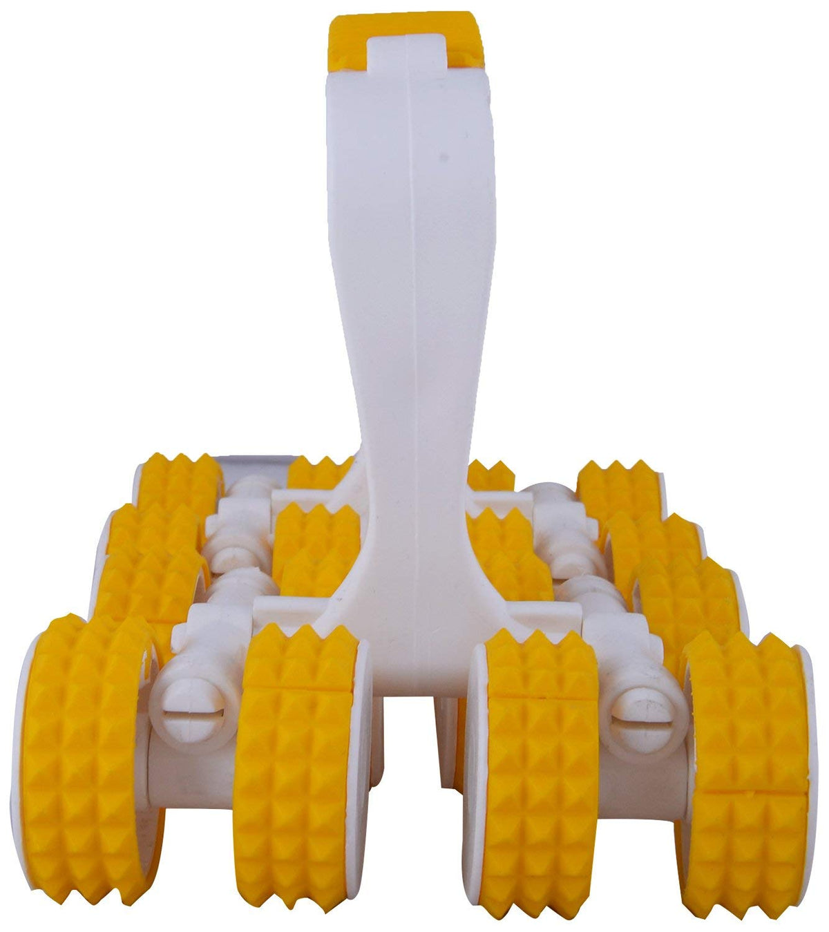 Kunya® Acupressure Hand Roller Full Body Massager Plastic Power Roll Body (Yellow, 17 x 21 x 15cms)