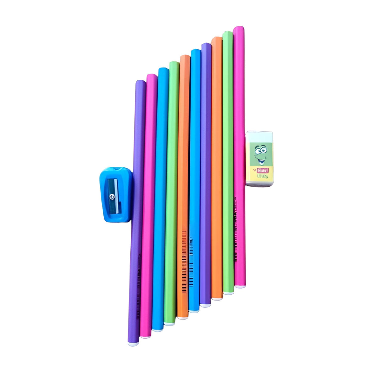 Customised UV Printed Name Pencil for Kids Personalised Pencils for School Birthday Return Gifts With Multiple Text Colour & Wide Range Of Font Option Free Eraser Sharpener(Hexagon, 10)