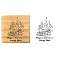 Personalised Spell Cast Book Wooden Book Stamp