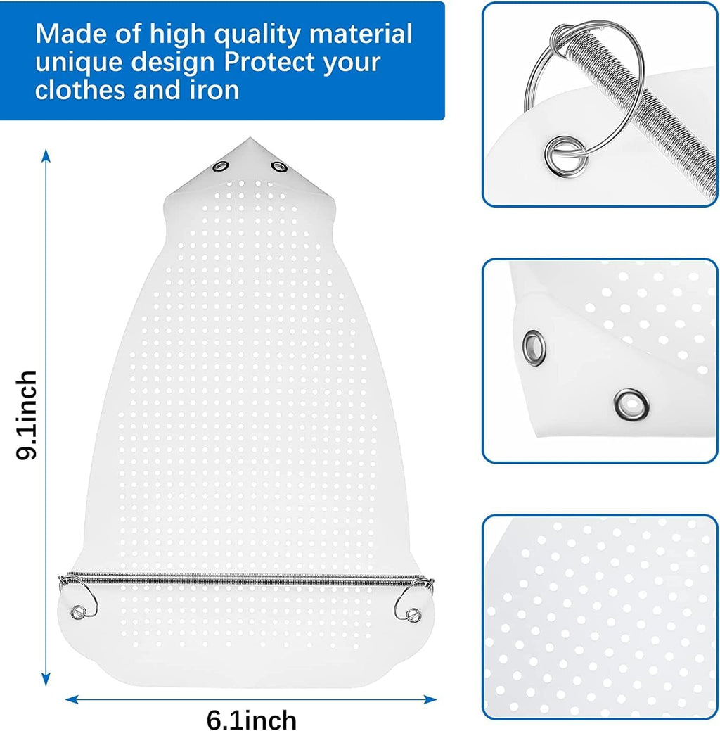 Ji and Ja® Ironing Shoe Cover Ironing Accessories Iron Soles Aluminum Material Electric Iron Assistant Tool Safe Slip on for Electric Iron Sole Quick Install Cover Most Standard Size Iron