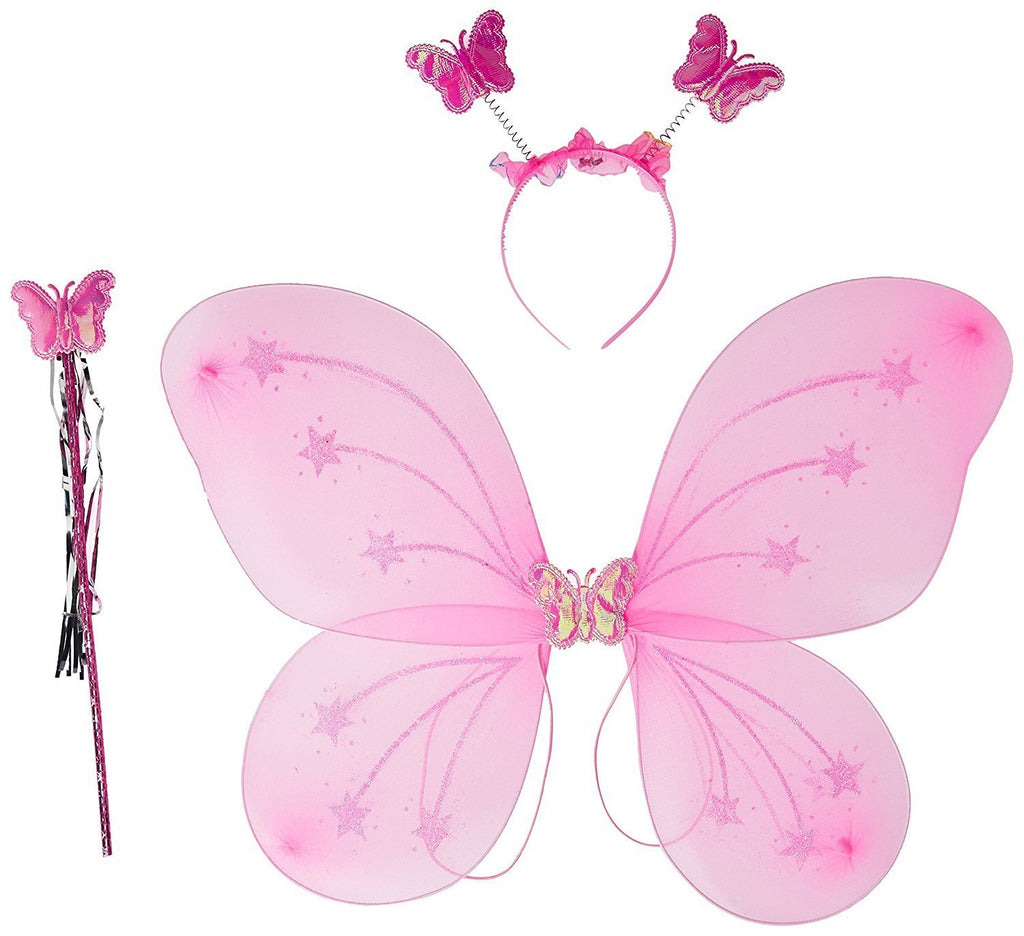 Baby Girl's Fairy Butterfly Wings Costume (Pink)