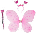 Baby Girl's Fairy Butterfly Wings Costume (Pink)
