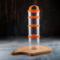 Stackit Multi-layer Twist n' Lock Jars. BPA free, odour-free, and stain-free. Smart Living Products