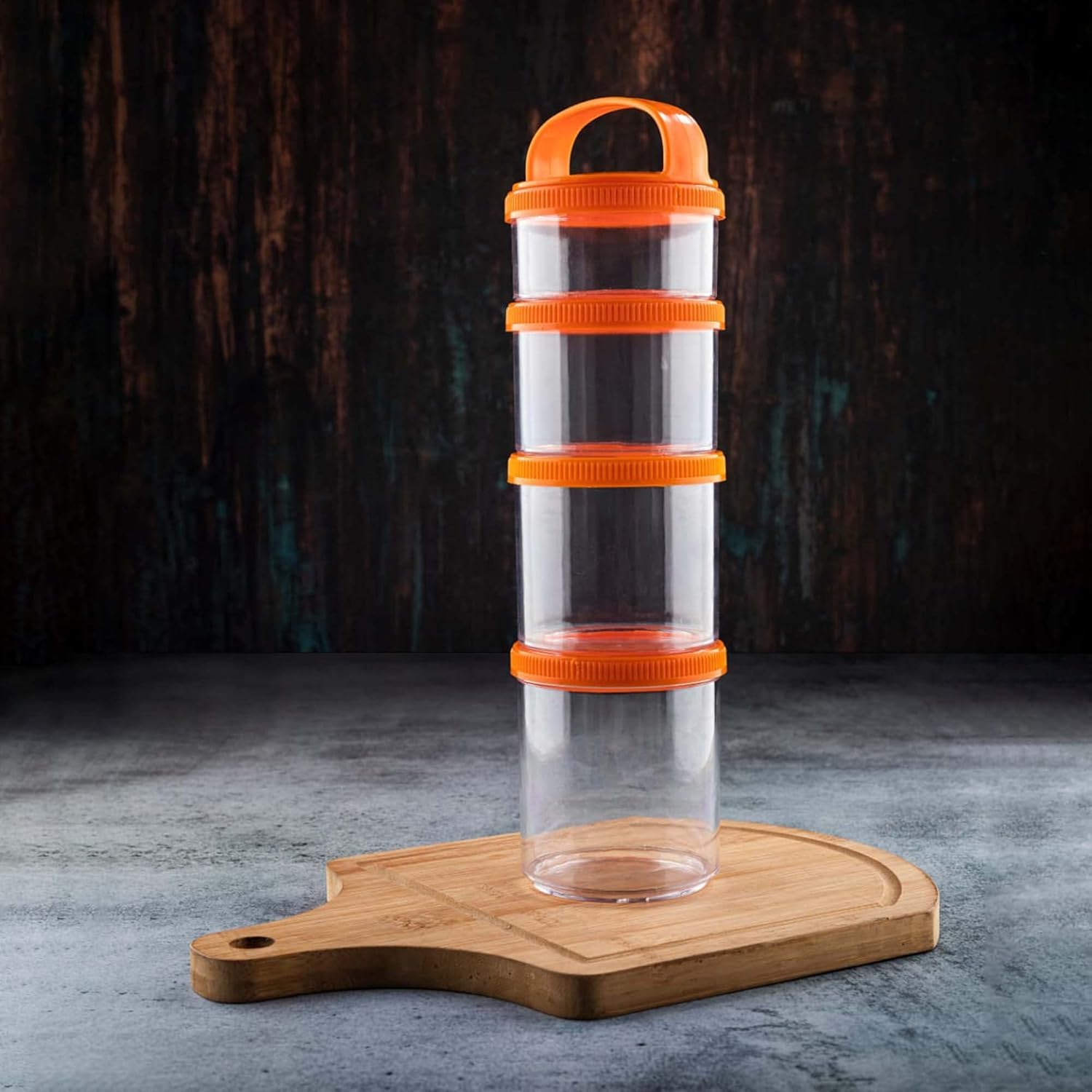 Stackit Multi-layer Twist n' Lock Jars. BPA free, odour-free, and stain-free. Smart Living Products
