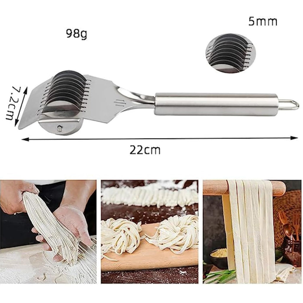 Stainless Steel Noodle Lattice Roller Docker Dough Cutter Kitchen Gadgets Cooking Baking Pastry Tools (1)