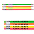 Customized UV Printed Name Pencil for Kids Personlized Pencils for School Birthday Return Gifts With Multiple Text Colour & Wide Range Of Font Option Free Eraser Sharpener (Triangular, 10)