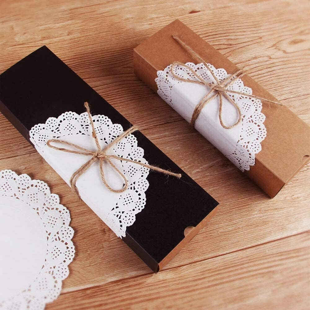 Lace Paper Doilies, Bulk for Desert, Tableware Decoration Place mats, Cake Packaging (100 Pieces, 3.5), White