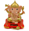 kunya® Moving Hand Solar Powered Ganesha Statue for Car Dashboard Home Decor and Office | Ganpati Bappa | Solar Powered Lord Ganesh ji Moving Hand (Small)