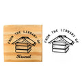 Personalised Kids Stamp with Your Name for School Book (3.5 cm Dia), customised for Stamping Books for Readers, Great Gift for booklovers, Kids, Scrap Book Journels