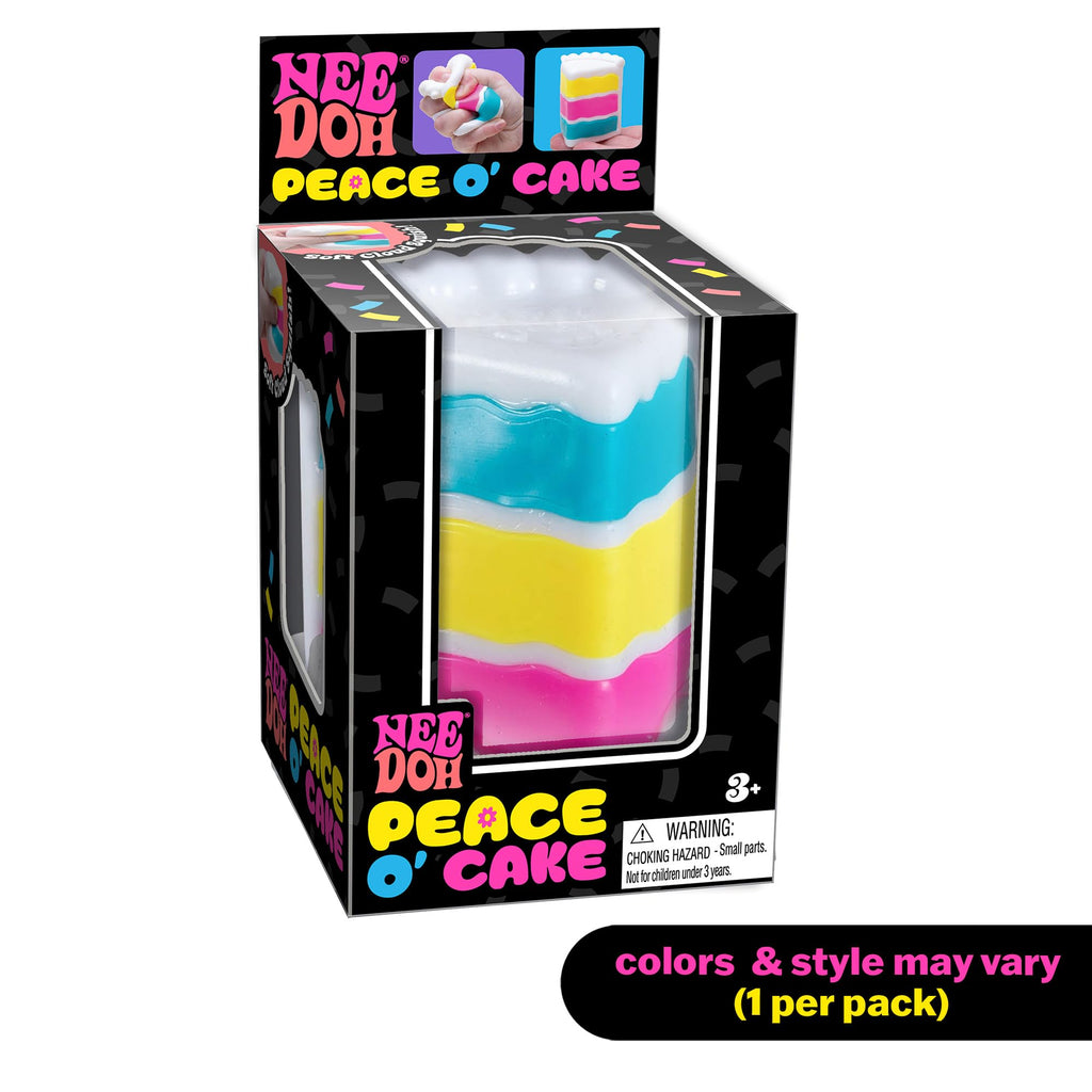 Ji and Ja Needoh Peace O Cake - Sensory Squeeze Toy - Colors May Vary