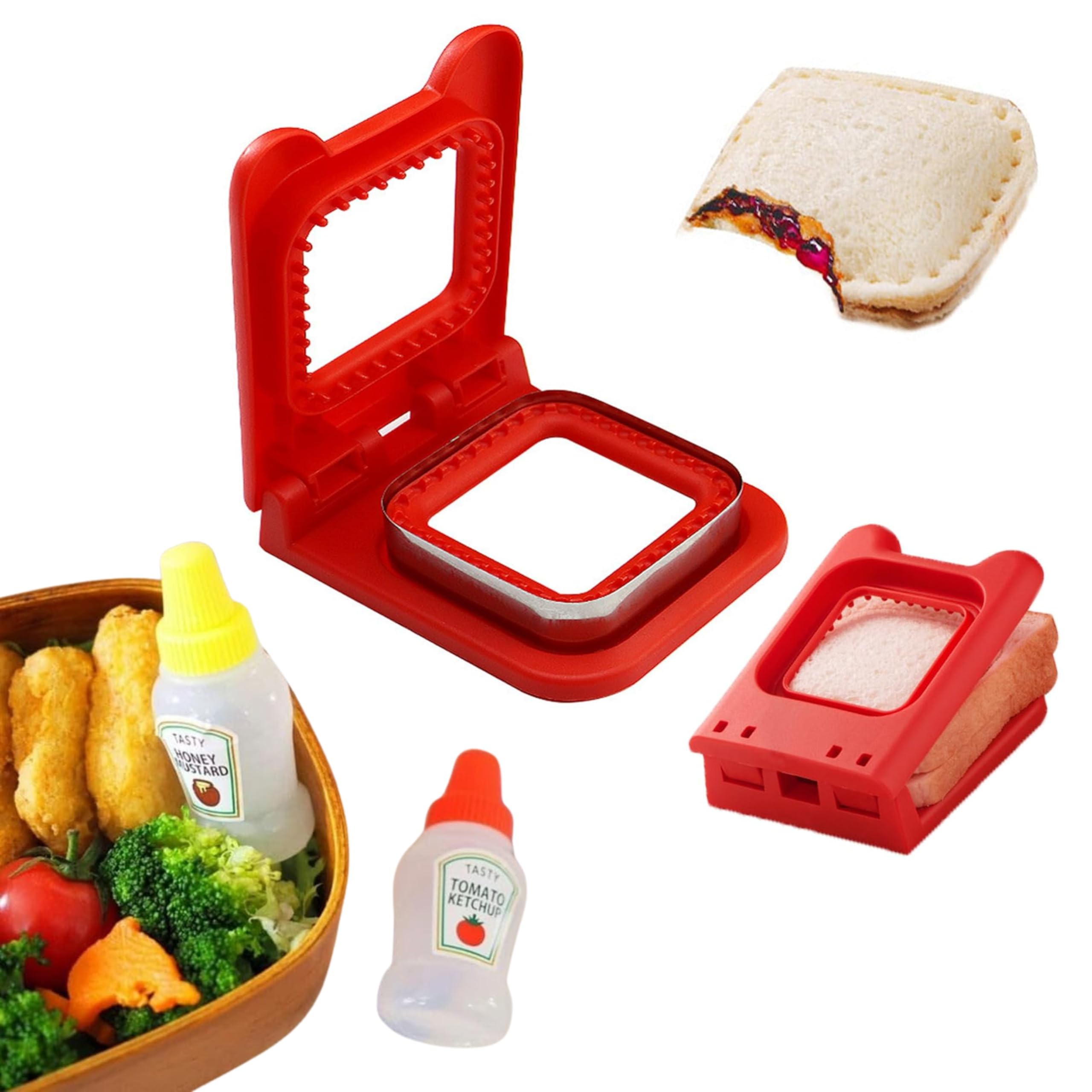 kunya® Ketchup Bottles Refillable Salad Dressing Tomato Sauce Mayo Syrup Squeeze Containers Bottle Lunch Box Plastic Portable Squeezable Squirt Condiments Jars (Multicolor) (Mini Combo), 25 Ml