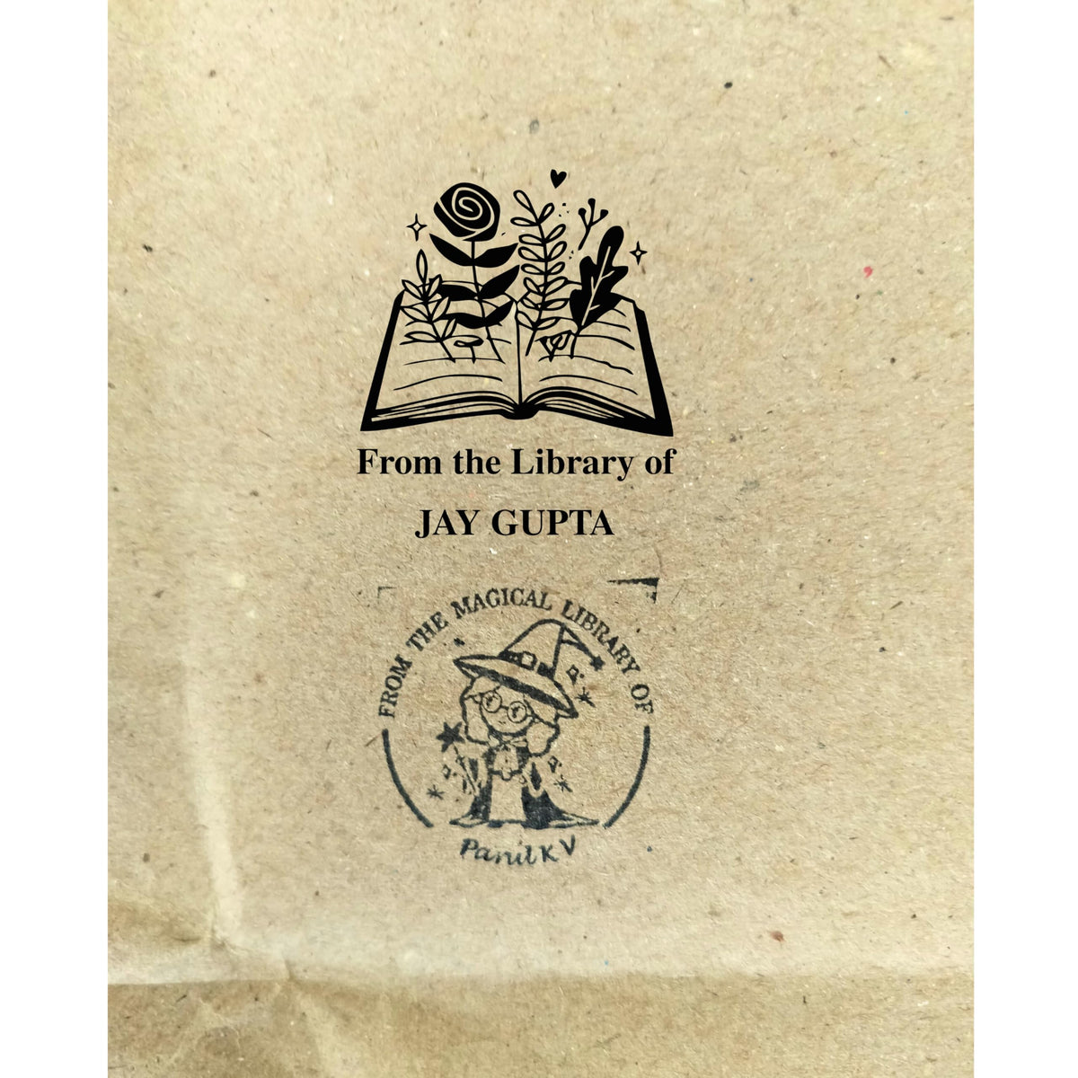 Personalised Kids Stamp with Your Name for School Book (3.5 cm Dia), customised for Stamping Books for Readers, Great Gift for booklovers, Kids, Scrap Book Journels