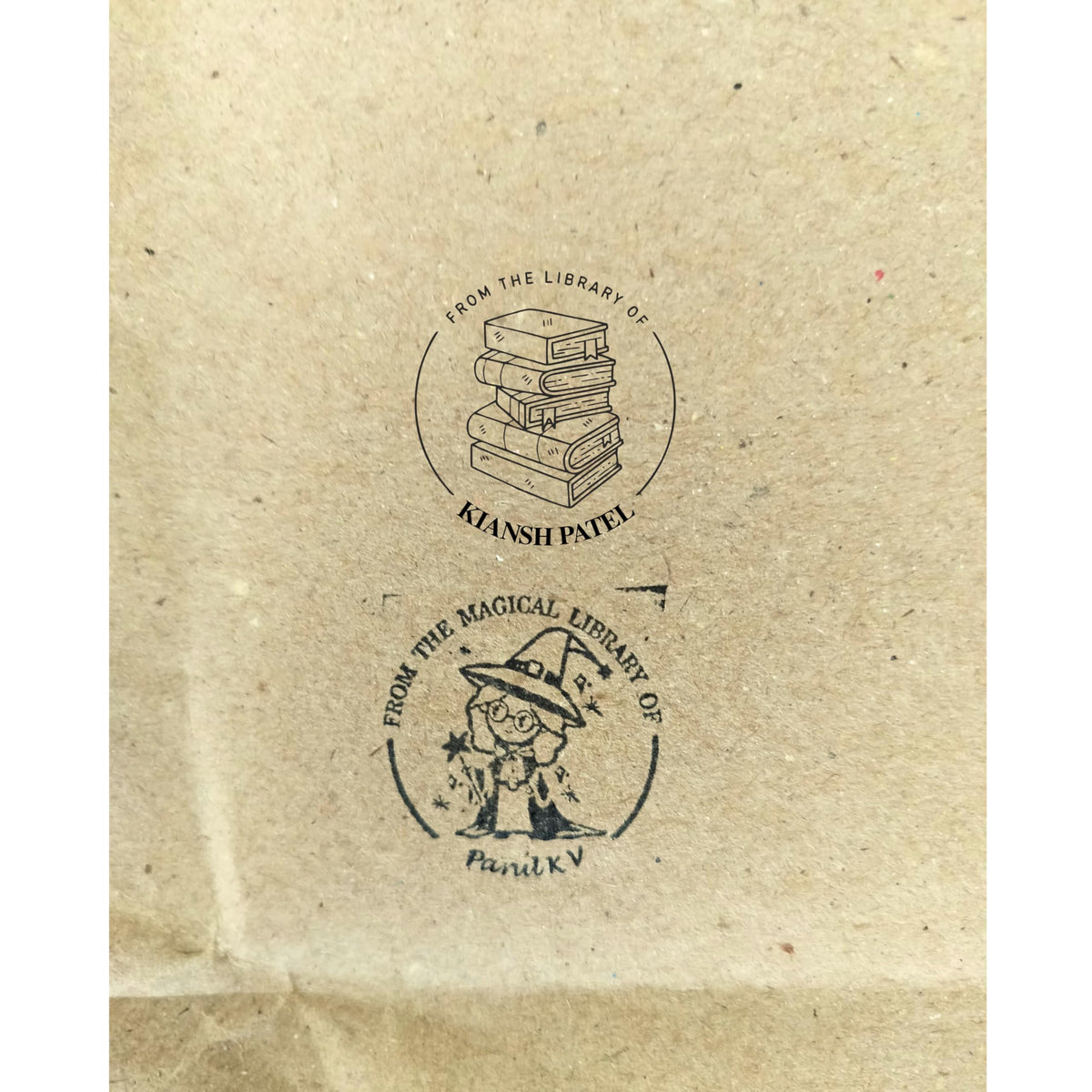 Personalised Kids Stamp with Your Name for School Book (3.5 cm Dia), customised for Stamping Books for Readers, Great Gift for booklovers, Kids, Scrap Book Journels