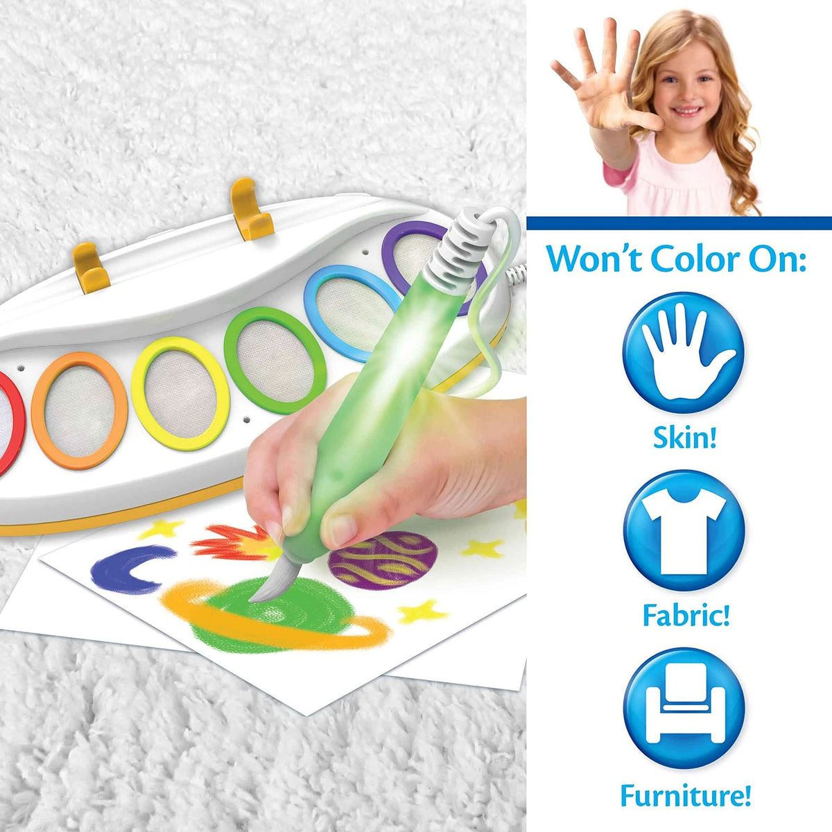 Crayola Color Wonder Magic Light Brush, Mess Free Painting Station for Kids, for Kids, Toddler Toys & Activities, Ages 3, 4, 5| Multicolor