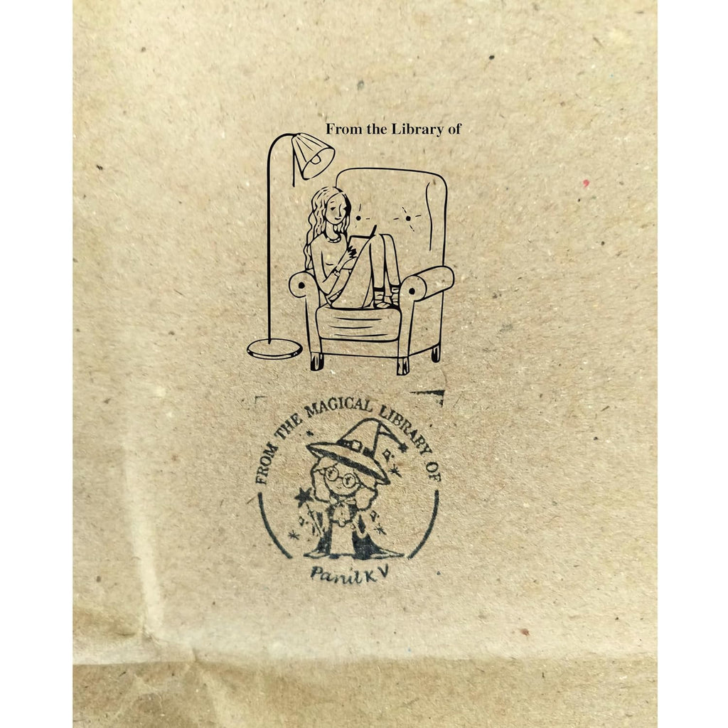 Personalised Night Reader Wooden Book Stamp