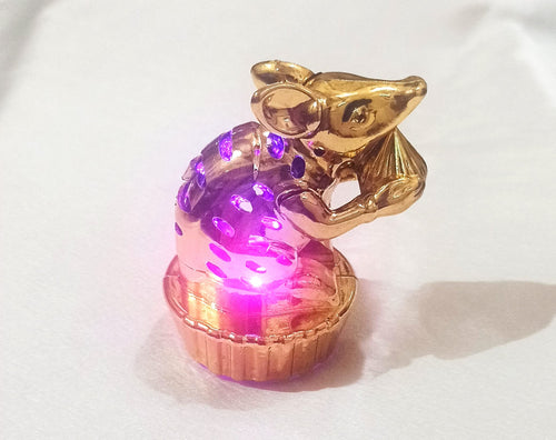1 LED Modak & 2 Mooshak Colour Changing LED Modak & LED Mushak/Mooshak Ganpati Modak Shaped LED Light for Ganesh Diwali, Festival Lighting for Home, Decoration  (Batteries Not Included)