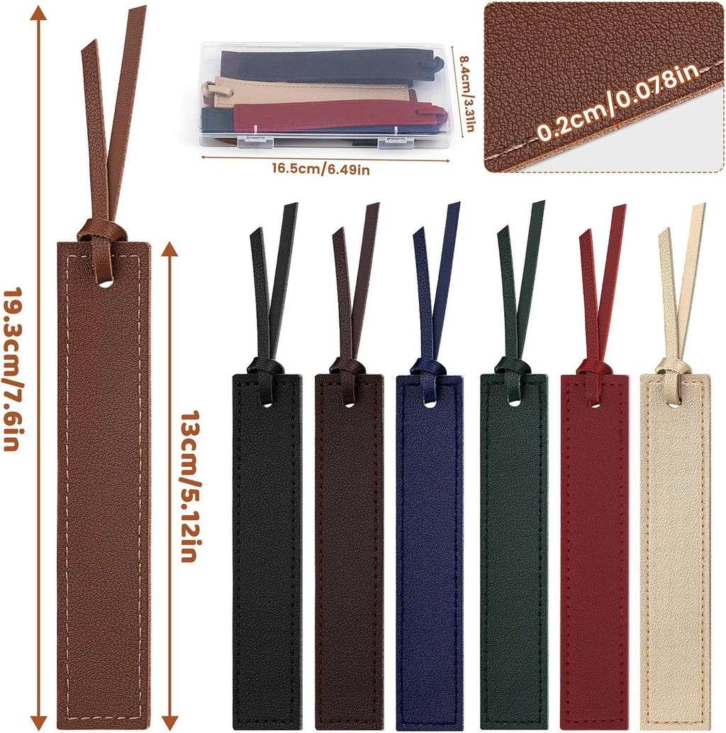 Custom Leatherette Bookmarks with Tassel (4 Pack, Earth & Elegance) – Personalized UV Printed Name & Quote Bookmarks for Book Lovers