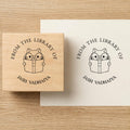 Personalised Kids Stamp with Your Name for School Book (3.5 cm Dia), customised for Stamping Books for Readers, Great Gift for booklovers, Kids, Scrap Book Journels