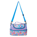 Ji and Ja® Multi Compartment Dual Slot Lunch Bag Double Insulated Tiffin Lunch Bag with Multi Zipper Pockets for School (Mermaid Purple)