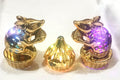 kunya® Colour Changing LED Modak & LED Mushak/Mooshak Ganpati Modak Shaped LED Light for Ganesh Diwali, Festival Lighting for Home, Decoration 1 LED Modak & 2 Mooshak (Batteries Not Included)