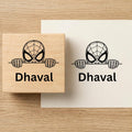 Personalised Web Mask Wooden Book Stamp