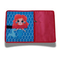 Mermaid  Printed Roll-Up Place mat for Kids – Roll able Nylon Dinner Mat with Cutlery Pockets