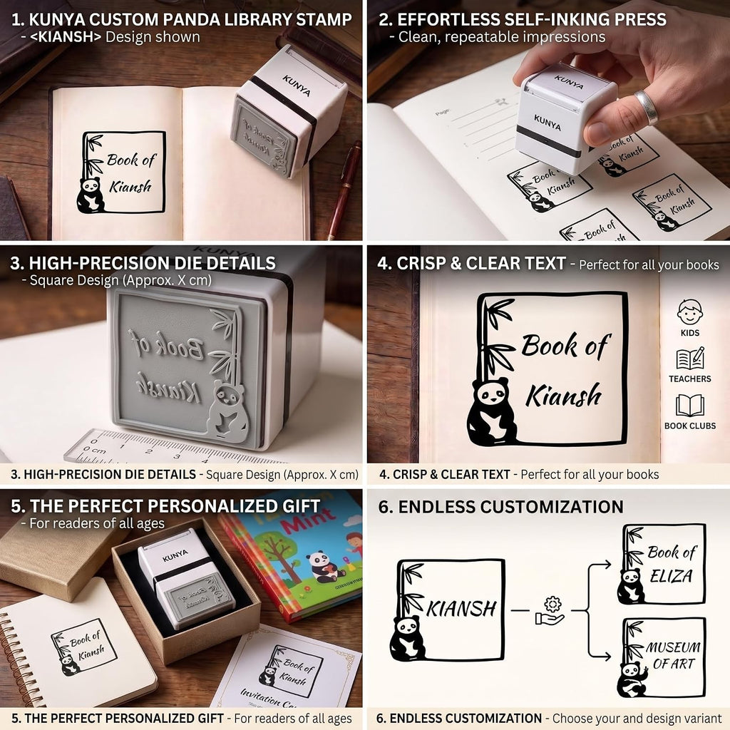 Personalised Magical Hat Self-Inking Book Stamp