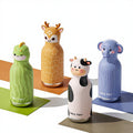 New 480ml Water Bottle with Animal Head Design Insulated Vacuum Flask for Children Insulated Cup BPA-Free Drinking Vessel