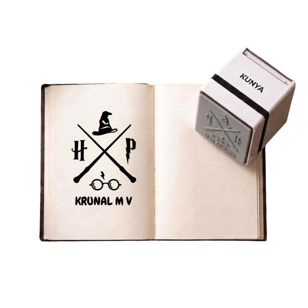 Personalised Wizarding Seal Self-Inking Book Stamp