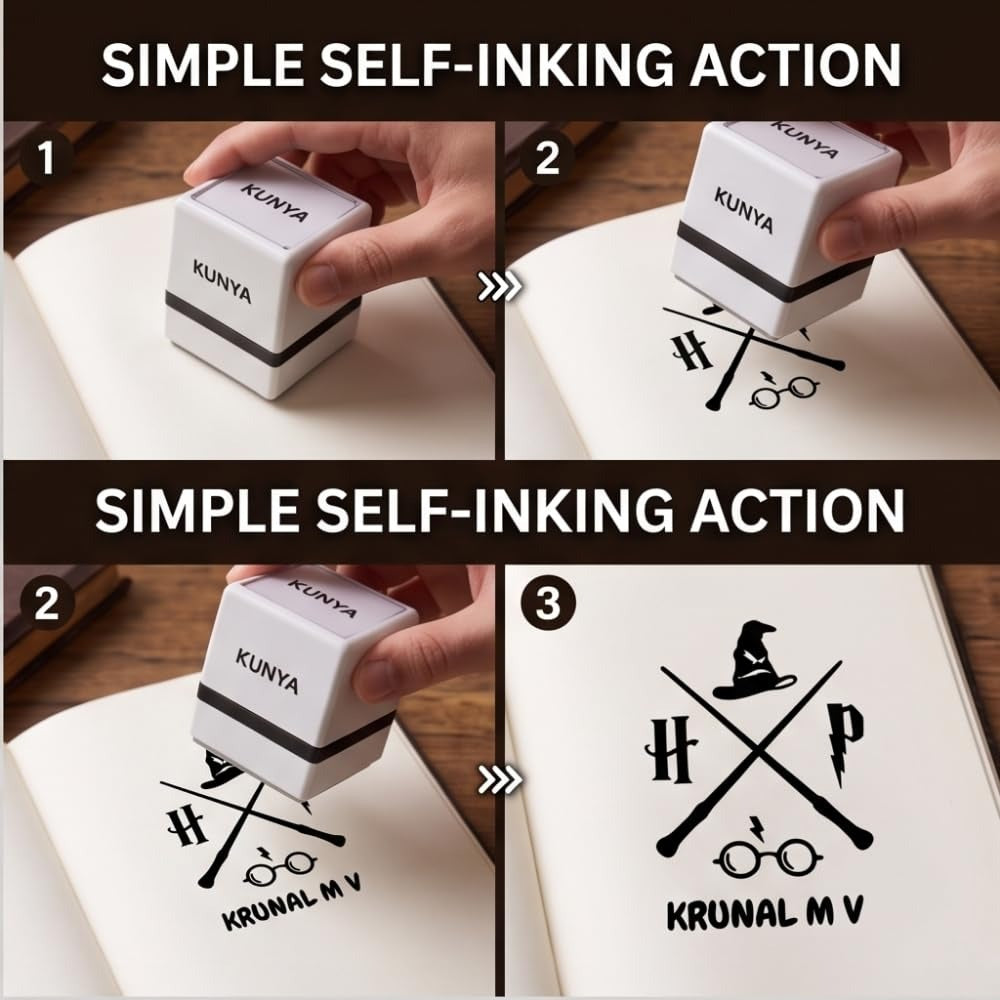 Personalised Space Dreamer Self-Inking Book Stamp
