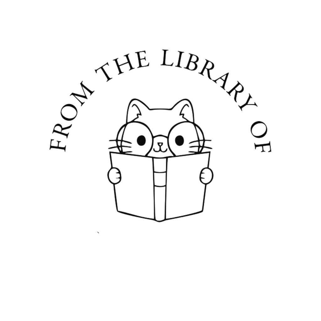 Personalised Smart Cat Self-Inking Book Stamp