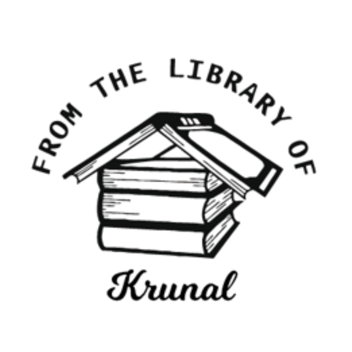 Personalised My Home Wooden Book Stamp