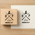 Personalised Wizarding Seal Wooden Book Stamp