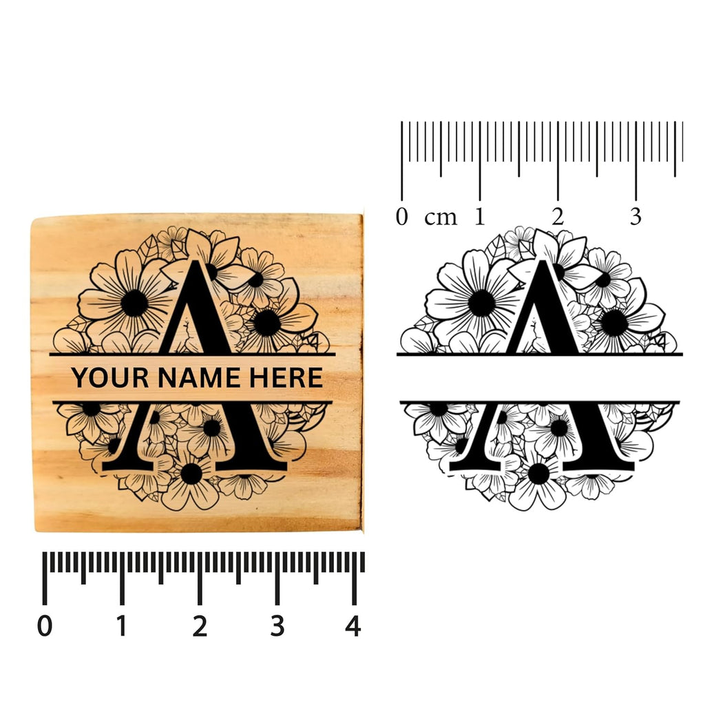 Personalised Z INITIAL STAMP Wooden Book Stamp